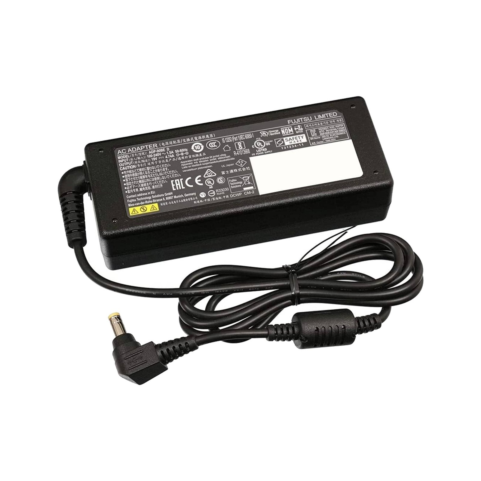 Fujitsu Original Netzteil und Netzkabel 19V 4,74A 90W für Fujitsu E546, E556, E734, E736, E744, E746, E754, E756, S904, S935 refurbished