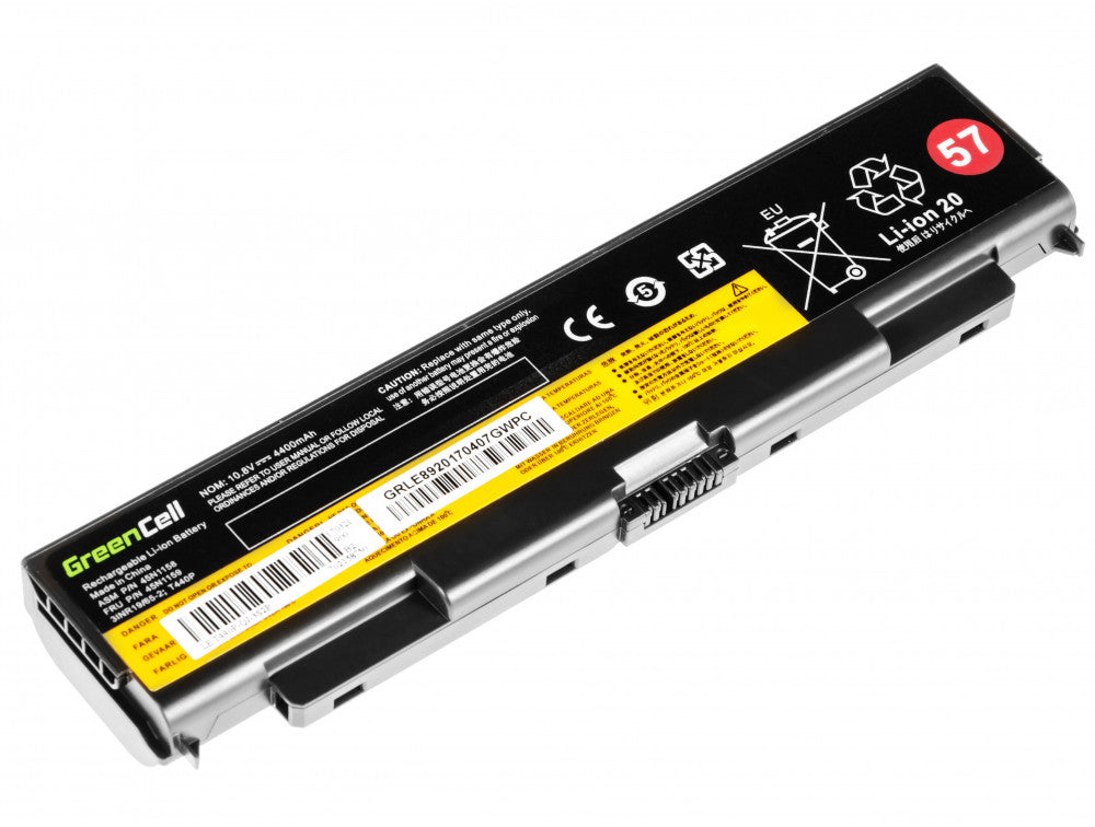 Premium battery 4400 mAh for Lenovo ThinkPad T440p T540p W540 W541 L440 L540