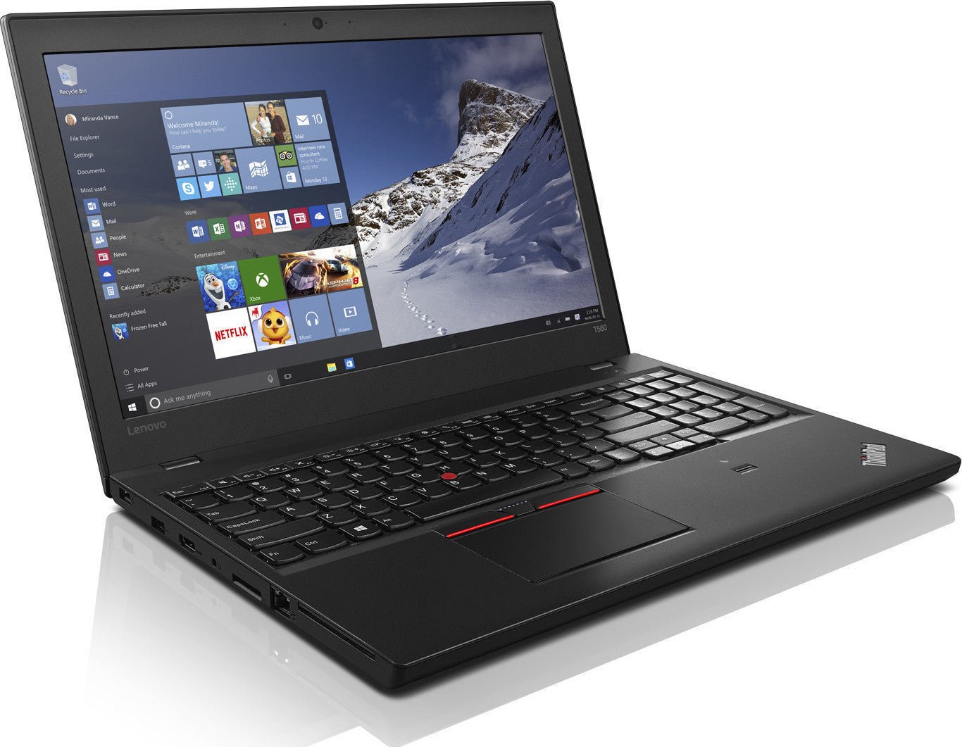 Lenovo ThinkPad T560 15,6 Zoll HD Intel Core i5 256GB SSD 8GB Windows 10 Home Webcam LTE refurbished