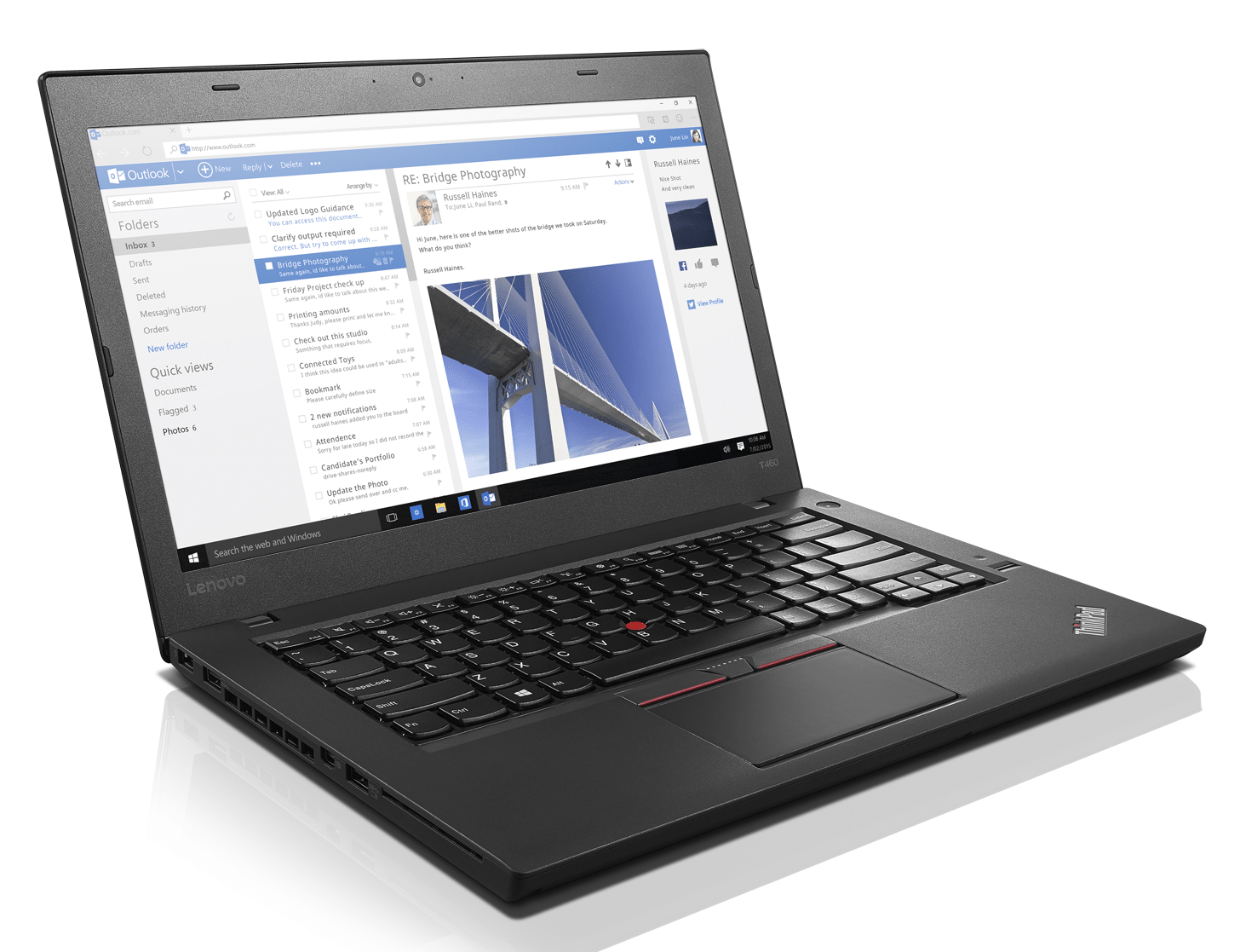 Lenovo ThinkPad T460 14 Zoll 1920×1080 Full HD Intel Core i5 256GB SSD 8GB Windows 10 Pro refurbished