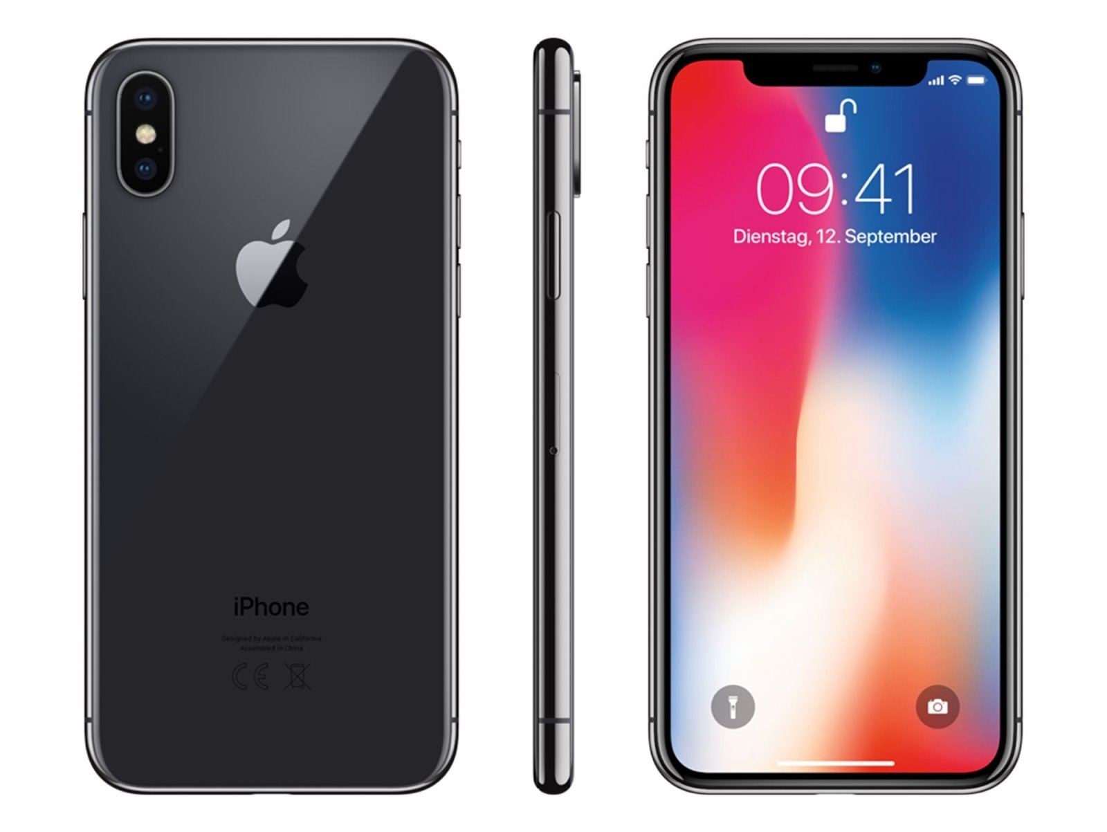 Apple iPhone X 256GB Space Grau refurbished