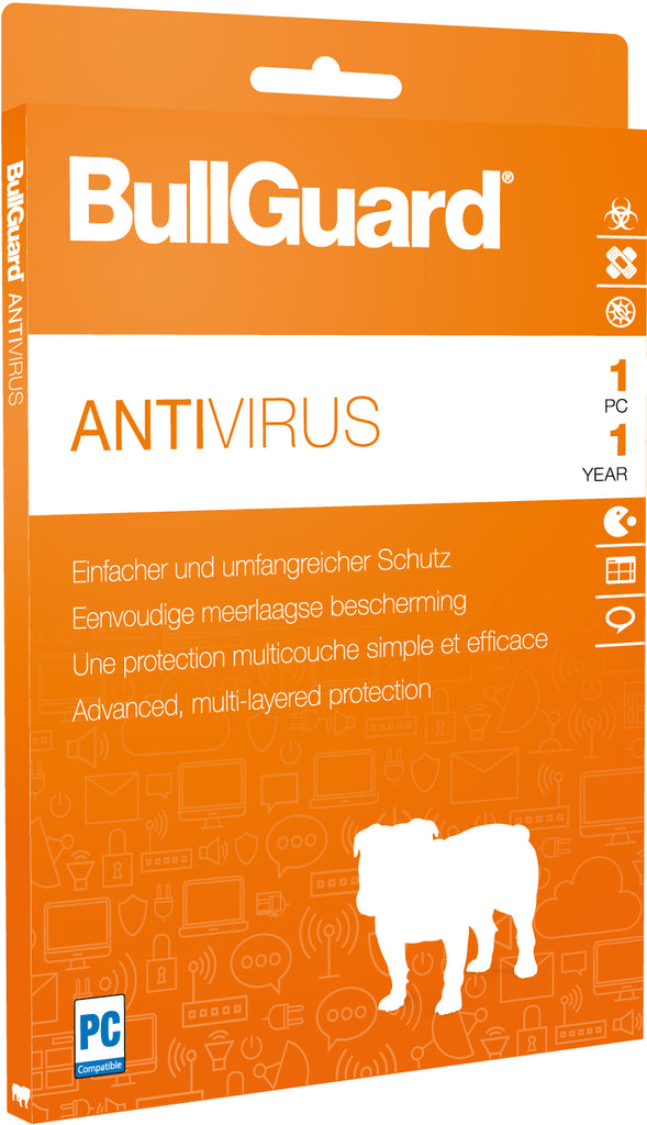 BullGuard Antivirus 1 anno 3 PC