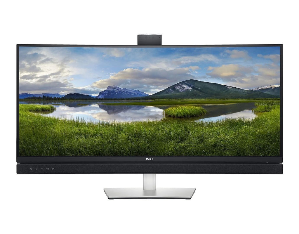Dell C3422WE 34,1 Zoll UWQHD 3440x1440 HDMI DisplayPort USB-C Videokonferenzmonitor inkl. Webcam schwarz