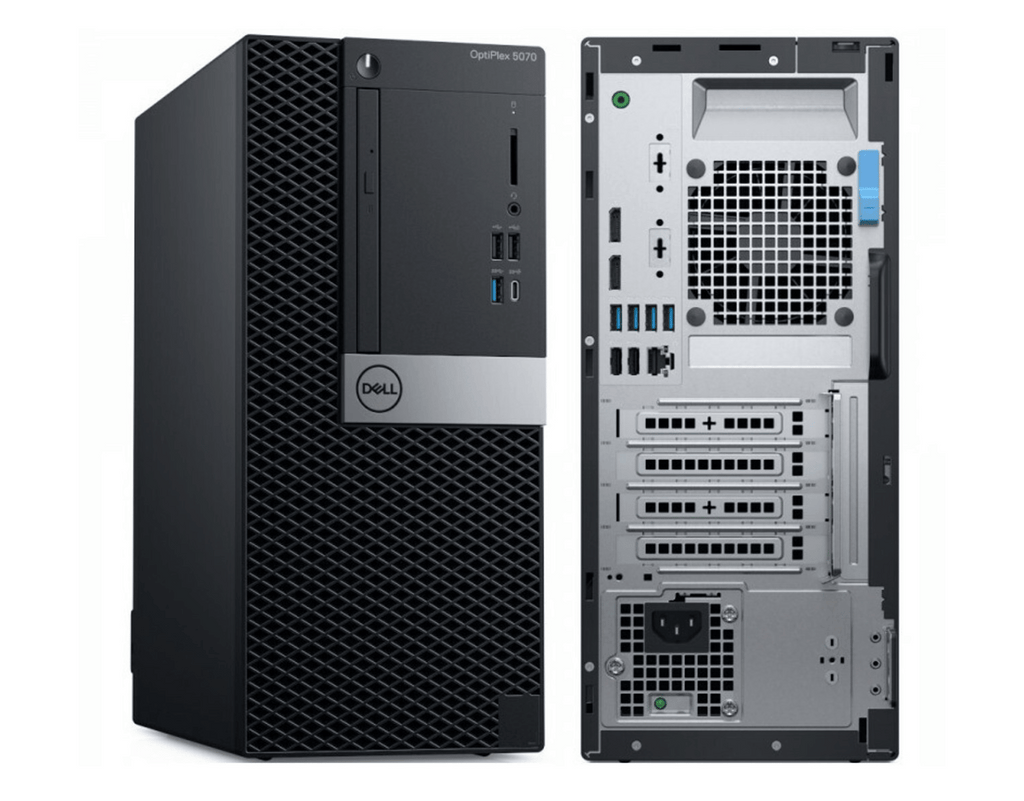 Dell Optiplex 5070 Tower Intel Core i7-9700 512GB SSD 32GB Windows 11 Pro AMD Radeon R5 430