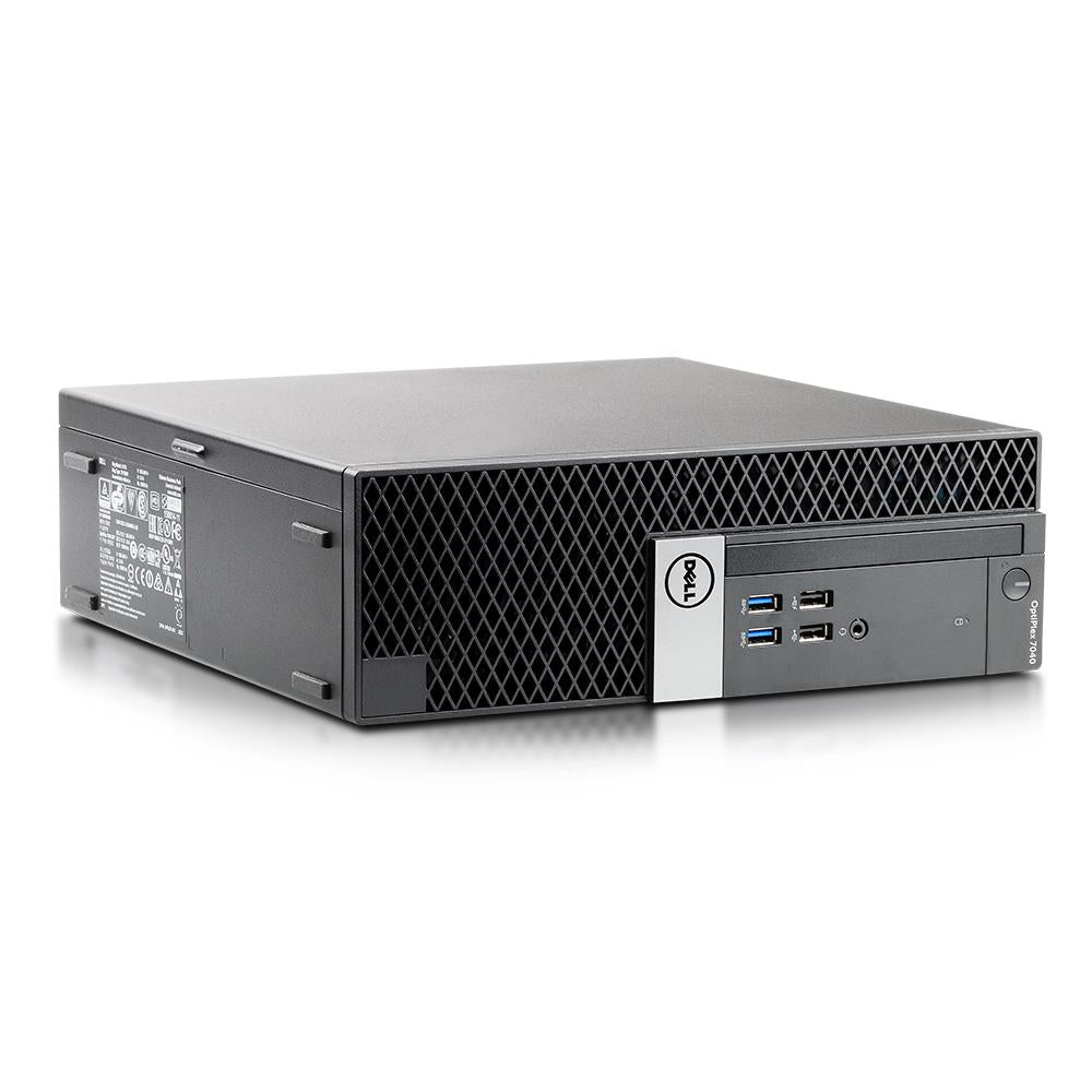 Dell Optiplex 7040 SFF Intel Quad Core i5 256GB SSD + 2TB HDD 16GB Windows 10 Pro DVD Brenner refurbished