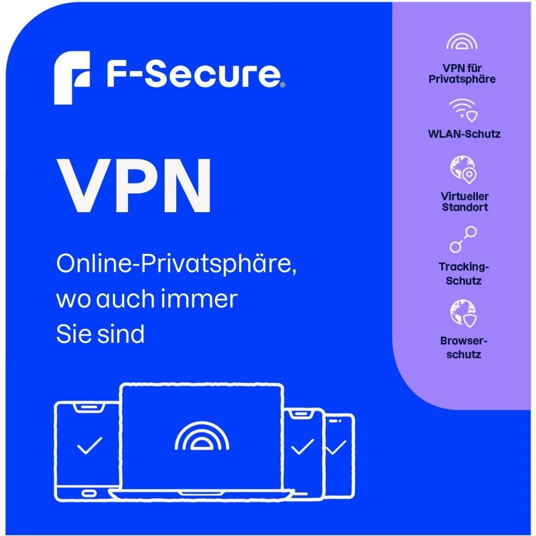 F-Secure VPN private browsing for 3 devices