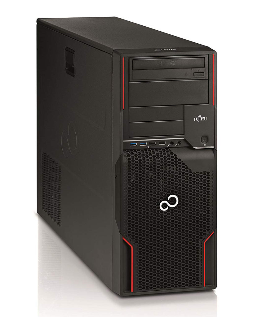 Masterizzatore DVD Fujitsu Celsius M720 Intel Xeon Quad Core E5 256 GB SSD 16 GB Windows 10 Pro