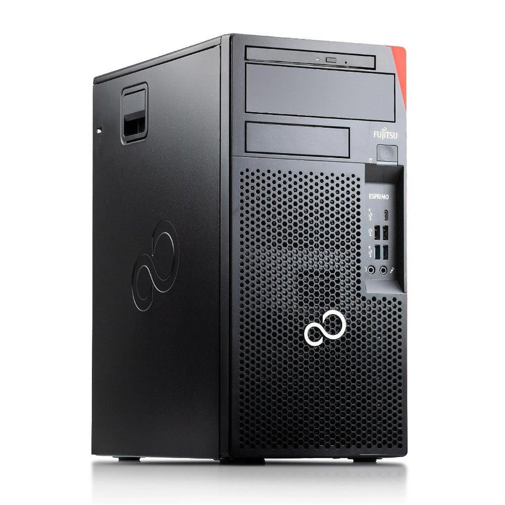 Fujitsu Esprimo P758 E94+ Intel Six Core i5 512GB SSD 16GB Windows 11 Home DVD-brænder