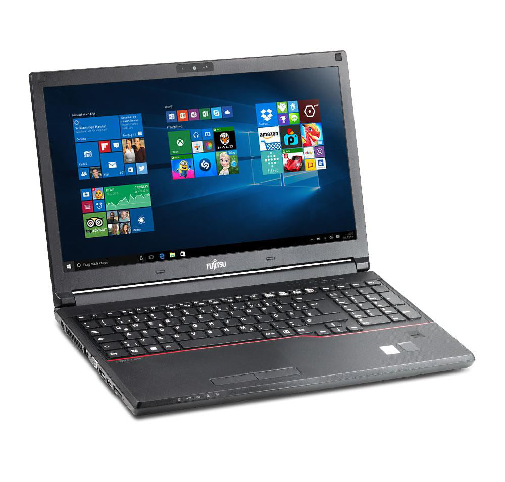 Fujitsu Lifebook E556 15,6 Zoll 1920x1080 Full HD Intel Core i5 256GB SSD 16GB Windows 10 Pro Webcam