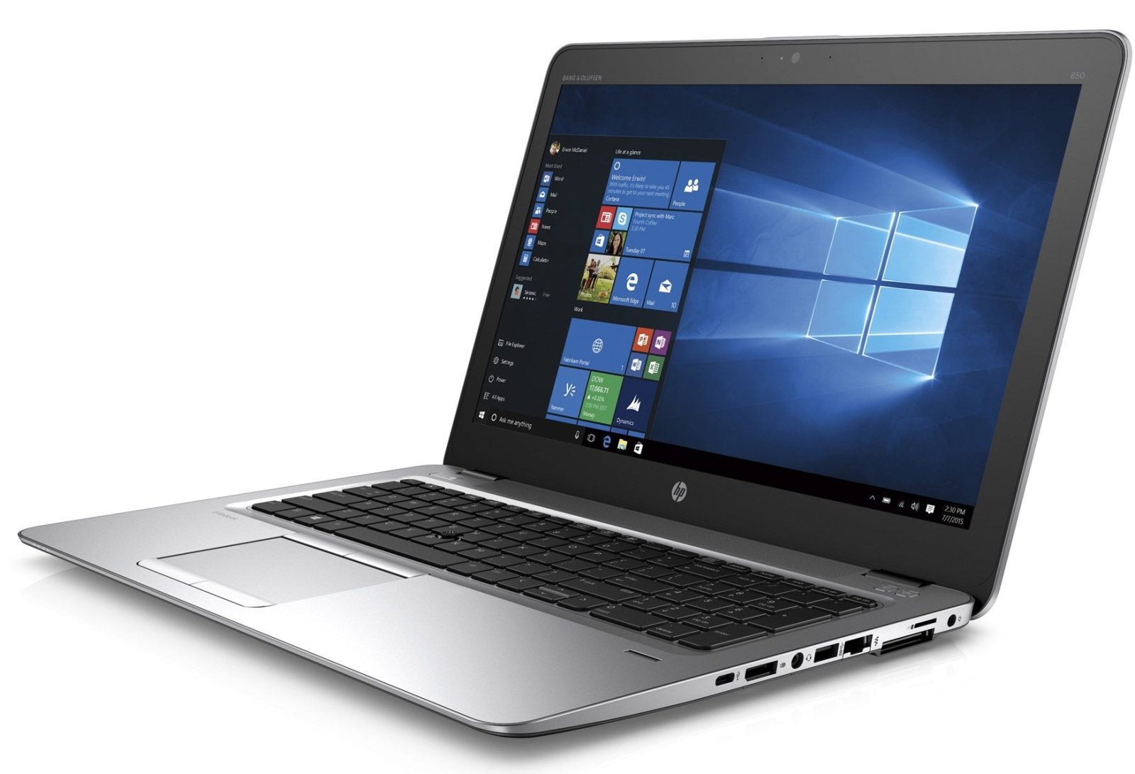 HP EliteBook 850 G3 15,6 Zoll 1920x1080 Full HD Intel Core i5 256GB SSD 8GB Windows 10 Pro Webcam refurbished