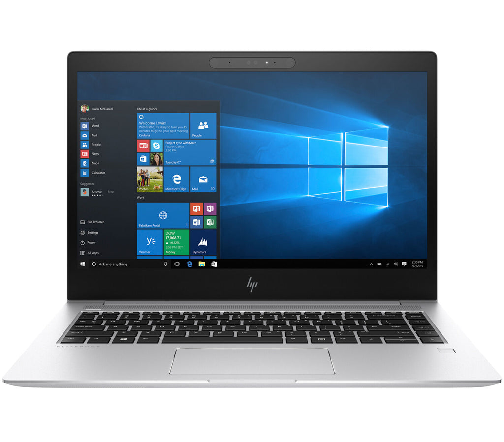 HP EliteBook 1040 G4 Écran tactile 14 pouces Full HD 1920 x 1080 Core i5 256 Go SSD 8 Go Windows 10 Pro Webcam Clavier