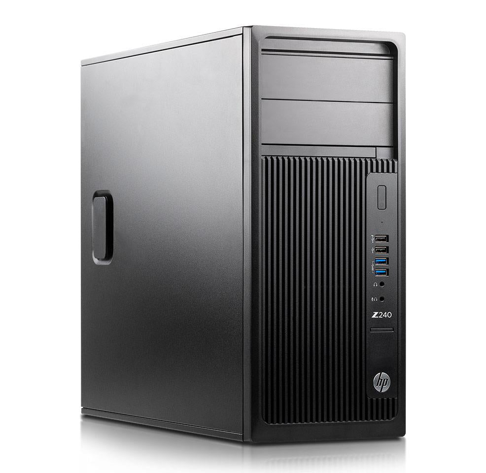 HP Z240 Tower Intel Quad Core i7 512GB SSD 32GB Windows 10 Pro Nvidia Quadro