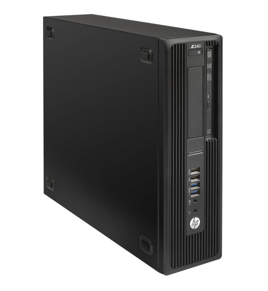 HP Z240 SFF Intel Quad Core i5 128GB SSD + 1TB HDD 8GB Windows 10 Pro DVD Burner