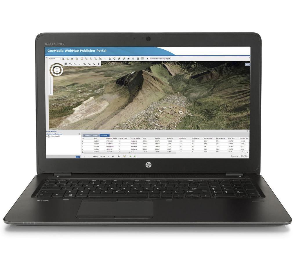 HP ZBook 15 G3 15, 6 pouces 1920x1080 Full HD Intel Core i7 512 Go SSD + 1 To HDD 32 Go Windows 10 Pro UMTS LTE