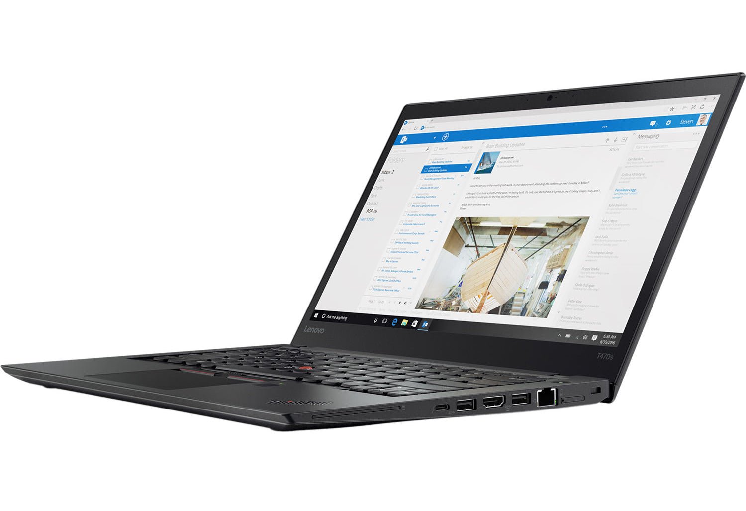 Lenovo ThinkPad T470s 14 Zoll 1920x1080 Full HD Intel Core i5 256GB SSD 8GB Windows 10 Pro LTE refurbished