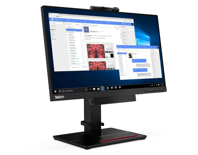 Lenovo ThinkCentre Tiny - in - One 22 Gen 4 21,5 Zoll Full HD 1920x1080 DisplayPort inkl. Webcam schwarz refurbished