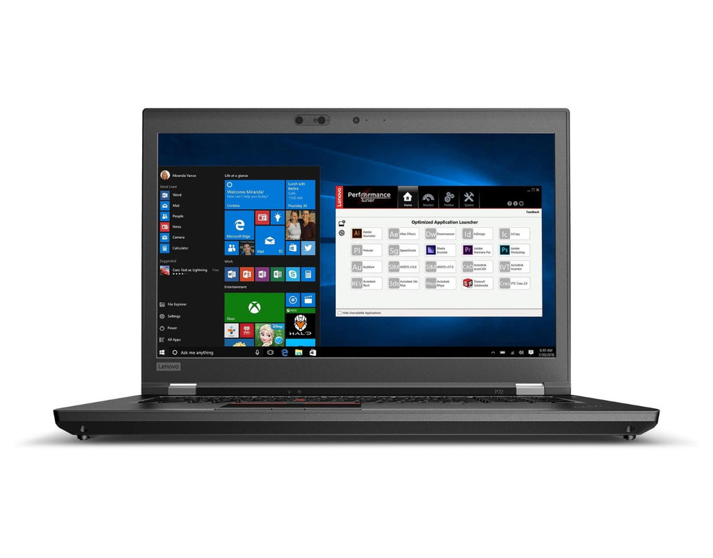 Lenovo ThinkPad P72 17,3 Zoll 1920x1080 Full HD Intel Xeon 1TB SSD 32GB Windows 10 Pro Nvidia Quadro - Nyckel