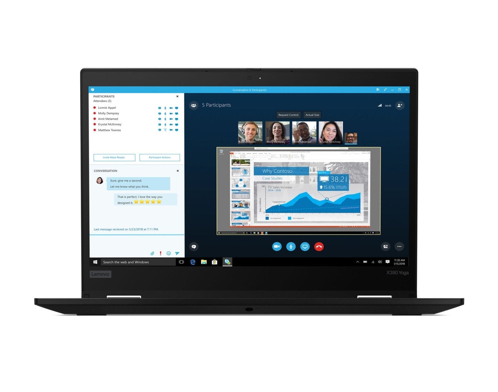 Lenovo ThinkPad X390 Yoga 13,3 Zoll Touch Display Intel Core i5 256GB SSD 8GB Windows 11 Pro refurbished