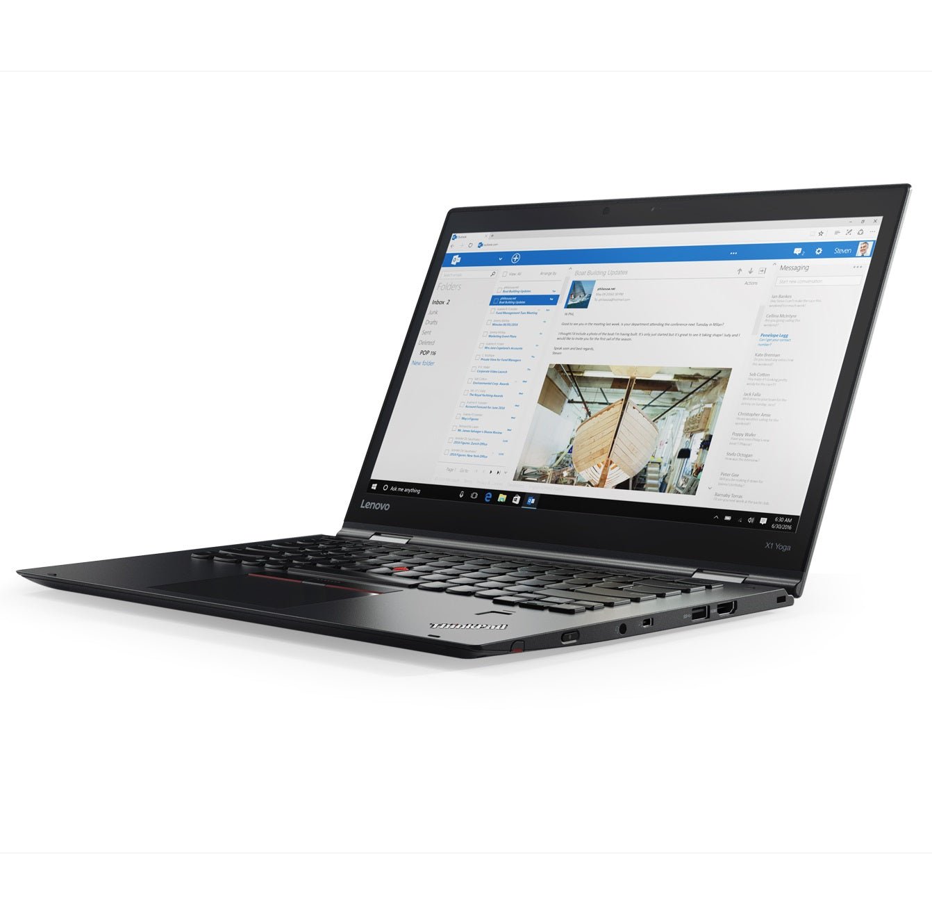Lenovo ThinkPad X1 Yoga (1. Gen) Convertible Tablet 14 Zoll Touch Display Core i5 256GB SSD 8GB Windows 10 Pro UMTS LTE refurbished