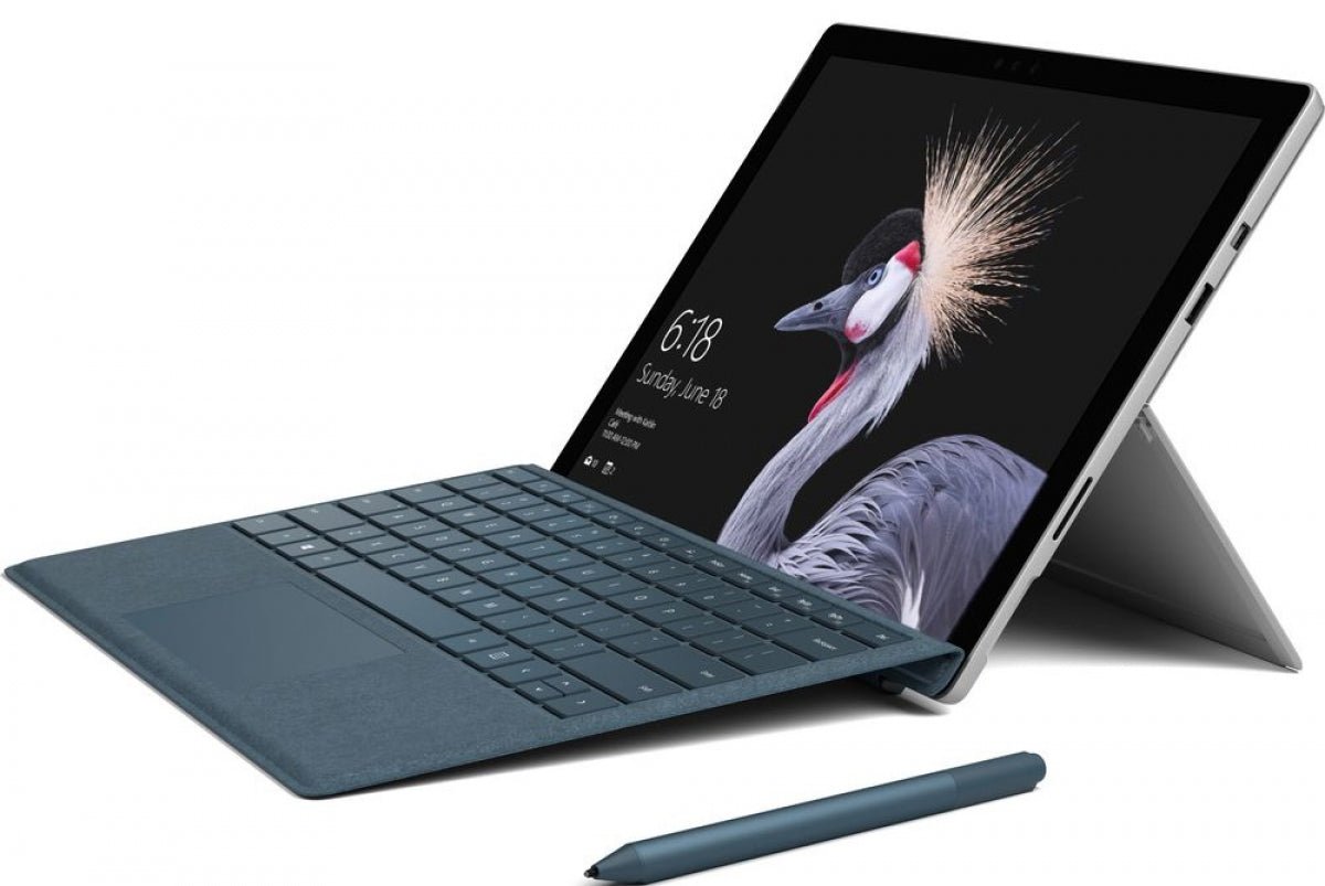Microsoft Surface Pro 4 Tablet 12 Zoll Touch Display Intel Core i5 256GB SSD 8GB Windows 10 Pro Webcam inkl. Type Cover Schwarz refurbished