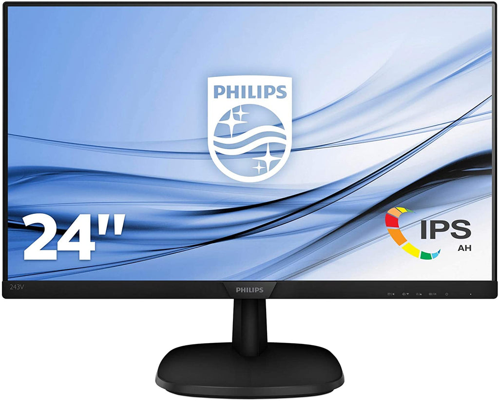 Philips V-Line 243V7QDSB IPS 24 Zoll Full HD 1920x1080 VGA DVI HDMI Schwarz NEU & OVP