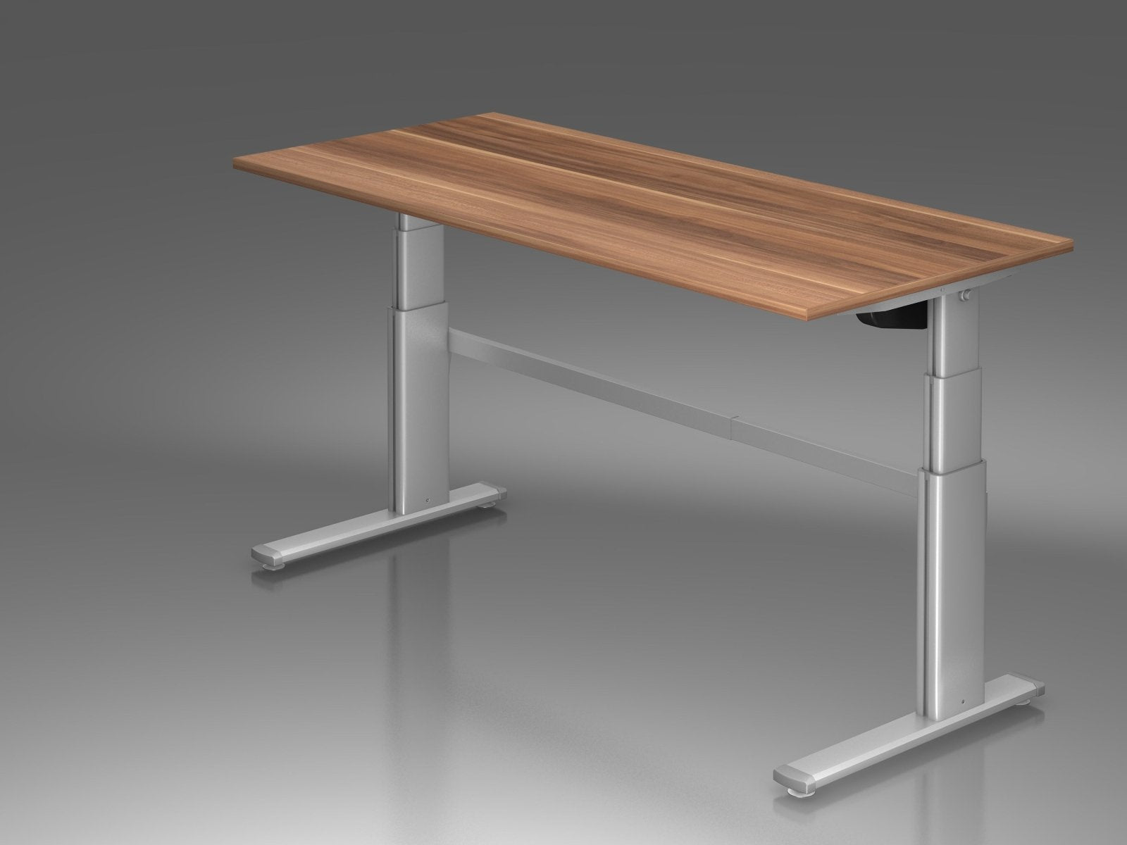 Schreibtisch Höhenverstellbarer Arbeitsplatz Ergonomic High Quality zweimotorig 60 - 130 cm refurbished