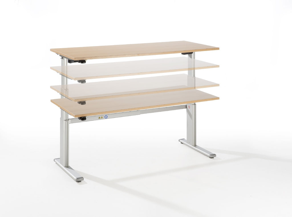 Schreibtisch Höhenverstellbarer Arbeitsplatz Ergonomic High Quality zweimotorig 60-130 cm