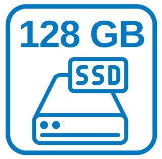 Schnelle Festplatte 128 GB SSD + 500 GB HDD