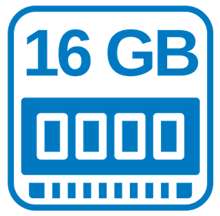 Großer Schnelle Arbeitsspeicher 16 GB