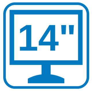 Display 14 Zoll Full HD IPS LED TFT, Auflösung 1920 × 1080 Pixel, 16:9, NanoEdge